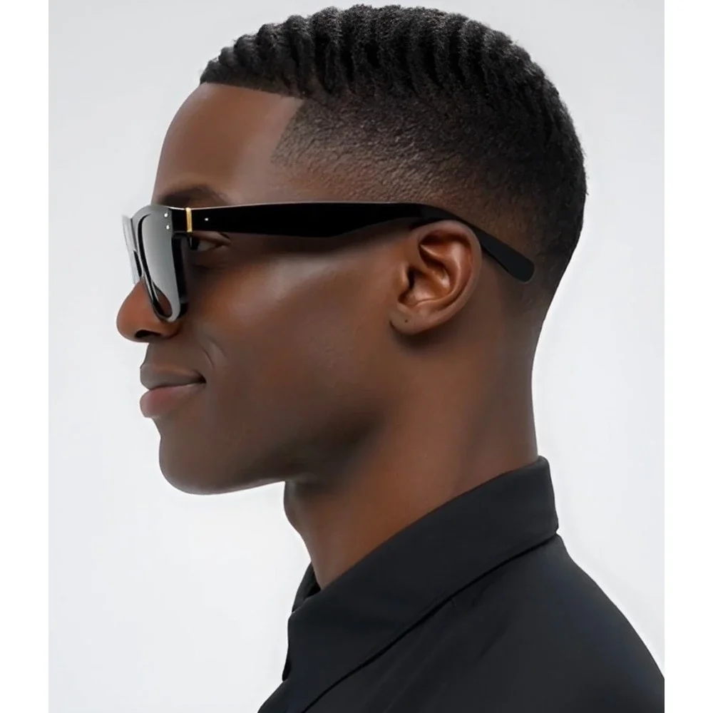 Square Sunglasses Classic Retro‎ Style Black Frame Fashion Sun Glasses Driving